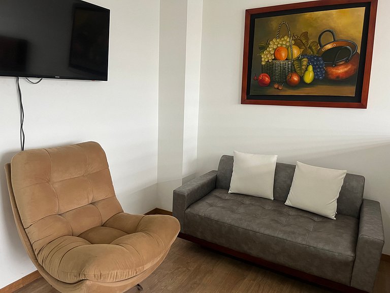 Loft 302 Cajicá balcón ascensor wifi 510MB FTTH
