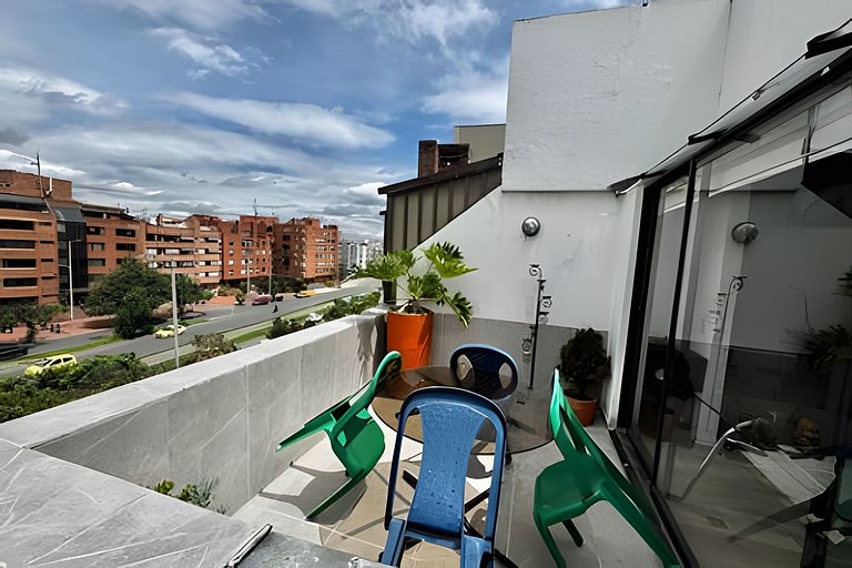 Usaquen cool terraza ascensor Cll 116 Wifi